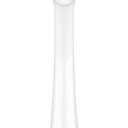 ORDO Replacement Sonic Toothbrush Heads with Pulse Technology for Teeth Cleaning, Plaque Removal, Silicone Polishing, Deep Clean Bristles, Adults, Pack of 4, White Silver