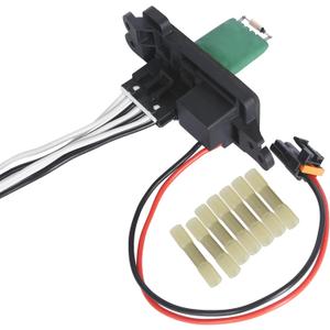 HVAC Fan Blower Motor Resistor Kit with Harness Compatible with The Following Models: 2002-2009 Chevy Trailblazer GMC Envoy, 2004-2007 Buick Rainier, 02-06 GMC Envoy XL, 03-08 Isuzu Ascender