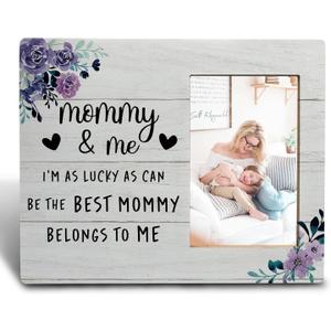 Mommy and Me Picture Frame - Mom Picture Frame from Daughter Son, Mommy and Me Gift, Mother's Gifts from Daughters Sons, Mom Birthday Gifts, 4x6 Photo Frame