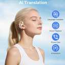 AI Translation Earbuds Real Time, 4-in-1 Open Ear Earbuds for Travel
