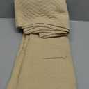 Threadmill Luxury Cotton Blankets for Twin Size Bed | All-Season 100% Cotton Twin Blanket for Bed | Aster Jacquard Lightweight, Soft & Cozy Coverlet, 350GSM, 68 x 90 inches | Beige