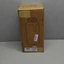 Folinstall 2 Gallon Large Glass Jar with Lid, Wide Mouth Storage Jars with Stainless Handle, Extra Big Glass Container with 2 Scale Mark for Storing Food, Kitchen Organization, 7400 ML/250 OZ