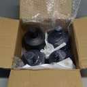 4-Pack Citronella Tabletop Torches, MQKIWAO 21 oz Table Top Torches for Outdoor, Metal Oil Burner Candles, Garden Torches with Fiberglass Wick for Yard, Patio, Deck, Garden, Party, Landscape (Blac 4 PCs)