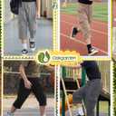 Oakgarden 4 Pack Boys Cargo Capri Baggy Pants | Kids 3/4 Sweatpants, Teen Pants, Straight Leg, Casual, with Pocket, Back to School Clothes, Street Wear, Active, Sports