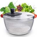Salad Spinner Large, Fruit Washing Bowl with Strainer, Quick and Easy Use Lettuce Spinner, Fruits and Vegetables Washer, Lettuce Salad Dryer, Kitchen Essentials (4L/4.23Qt)