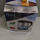 MegaChef 1.8Lt. Glass Body and Stainless Steel Electric Tea Kettle with Tea Infuser (Model 2)
