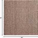 ISAENNE Vintage Soft Dark Brown Foyer Rugs for Entryway,Square Throw Rug with Washable,Non-Slip Comfortable Dirt-Resistant Weave Carpet for Living Room Bedroom Kitchen,2.3 x 2.3 Ft