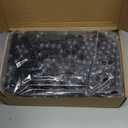 Flutesan 200 Pcs Clear Plastic Test Tubes 16 x 100 mm(10 ml) Test Tubes with Caps for Scientific Experiments,Halloween, Christmas, Scientific Themed Birthday Party Supplies, Candy Storage (Black)