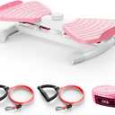 Waist Twister Machine with Resistance Band, Silent Exercise Twist Board for Core & Belly Fat Workout, Non-Slip Home Fitness Disc for Men & Women