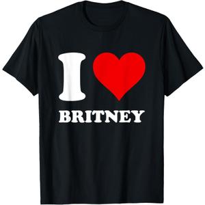 Red Heart I Love Britney T-Shirt L