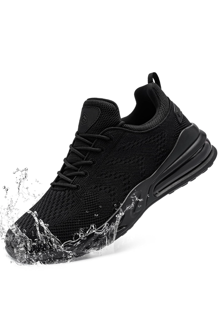 LARNMERN Mens Non Slip Work Shoes Slip On Water Resistant Walking Sneakers Zapatos Trabajo Waterproof Food Service Chef Kitchen. Size 11 W