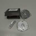 RAINREVIVE Matte Black Shower Arm Flange, Metal Shower Arm Stabilizer Bracket and Flange Cover Plate