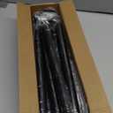 Black Long Curtain Rod Tension Shower Curtain Rods 30 to 120 inch Adjustable Spring Heavy Duty Rods for Bathroom Windows Outdoor No Drill No Slip Spliced and Telescopic Design