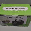 Bubble Machine Durable Automatic Bubble Blower, 18000+ Big Bubbles Per Minute Bubbles for Kids Toddlers Bubble Maker Operated by Plugin or Batteries Bubble Toys for Indoor Outdoor Birthday Party (Black)