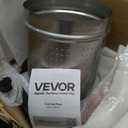 VEVOR Fruit Wine Press, 3.96Gal/15L, Stainless Steel Manual Juice Maker, Heavy Duty T-Shaped Handle & Cross-beam for Cider Apple Grape Vegetable Press, with 2 Filter Bags, for Kitchen Home Brewing