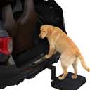 Adjustable-Height Pet Hitch Step, Dog Ramp for Car/Truck/SUV/Crossover, Dog Hitch Step Fits 2" Hitch Receiver, Anti-Slip HDPE Surface, Heavy-Duty Alloy Frame, 200lbs Capacity