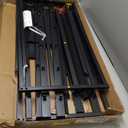 18 Inch Queen Bed Frame Heavy Duty Steel Slat Support Metal Queen Size Platform Bed Frame No Box Spring Needed, Easy Assembly, Black