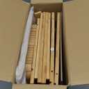 Bamboo Bread Box for Kitchen Countertop, Double Layer Kitchen Counter Organizers and Storage for Fruits, Tea, Spices, Coffee, Vintage Bread Bin Container with Cutting Board, Natural