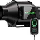 VIVOSUN G4 4" Inline Duct Fan with E12 Controller & 3 Modes, AeroZesh Grow Tent Ventilation, 195 CFM EC Motor, Programmable Exhaust Fan for Hydroponics, Heating/Cooling, and Workshop Usage
