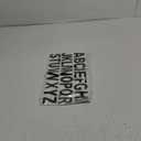 Yinder 52 Pieces Glitter Rhinestone Letter Stickers Crystal Rhinestone Iron on Letter Self Adhesive A-Z Glitter Resin Stickers for Clothing Art DIY Works (Black)