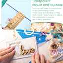 8 Packs Standard Cutting Pads Clear Acrylic Die Cutting Plates, Transparency Cutting Pads for Embossing Crafting, Standard Cutting Pads for Die Cutting Machine(8.7x6.1inches)
