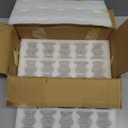 Hewory Glass Taper Candle Holders: 20PCS Clear Candle Holder Candlestick Holders, Crystal Ribbed Candle Sticks Holder Decor for Table Centerpiece Wedding Advent Wreath Christmas Thanksgiving Dinner