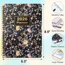 2 x Timart 2026 Planner, January 2026 - December 2026, Weekly and Monthly Planner, Hardcover 2026 Calendar Planner Book Agenda Book with Tabs, Inner Pocket For Women, Perfect for Office School Home Supplies, A5 (6.3" x 8.5")-Dark Blue