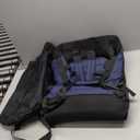 Rolling Duffle Bag with Wheels,86L 30”Carry on Luggage with Wheels,Folding Travel Bag,Duffle Backpack with Separate Shoe Compartment (dark blue)