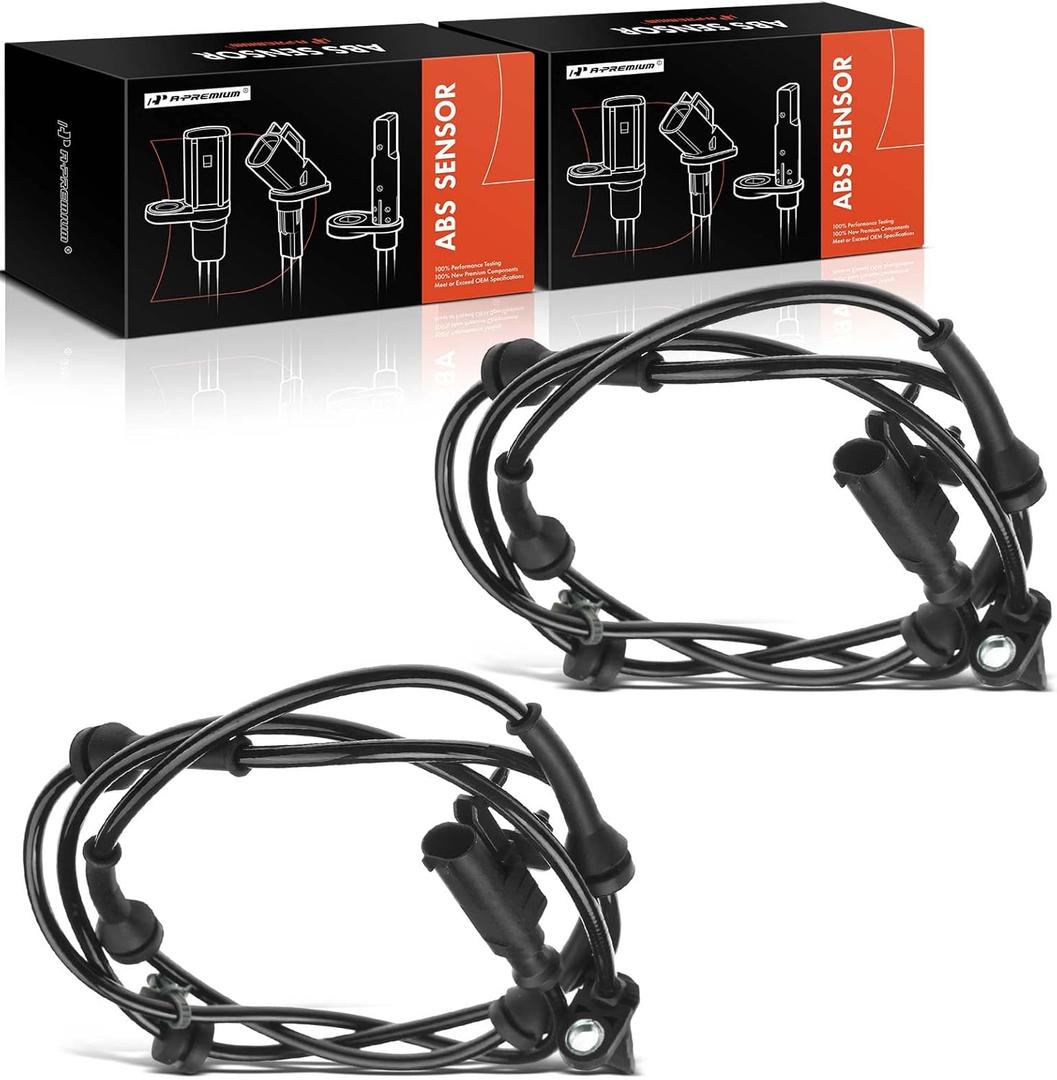 A-Premium ABS Wheel Speed Sensor Compatible with Nissan Models - 370Z 2010-2020 - Front Driver and Passenger Side, Replace# 47910-1NF0B, 47910-1NF0C