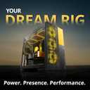 Geometric Future M5 Vent, Mesh Panel Tempered Glass Mid Tower, E-ATX/ATX Gaming Case, High Airflow, Type C, Support 420/360 Rad, ARGB PWM 140mm Fan x 5 Pre-Installed, Black/Yellow, GEO-M5VF-BY