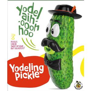 KNUCKLHEAD Gag Gifts for Adults & Kids - Yodeling Pickle - Funny White Elephant Gifts for Men, Women, Dad, Teens - Small Funny Easter Ideas Basket Stuffers - Weird Toys