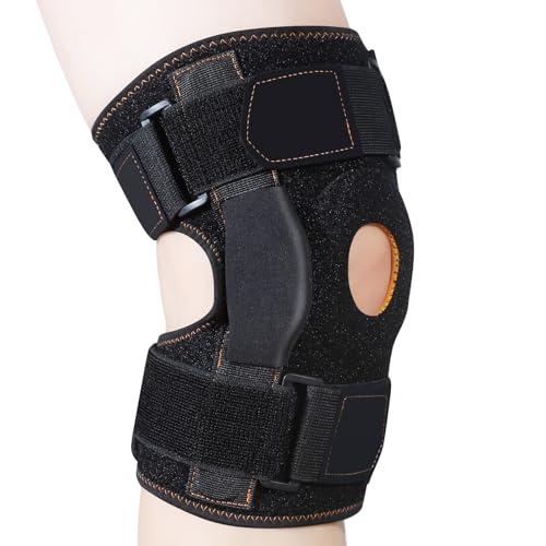 CHIYAN Hinged Knee Brace with Side Stabilizers for Men Women, Metal Hinge Knee Support for Meniscus Tear Arthritis Pain Relief, ACL, PCL, MCL