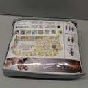 hyha Couch Cover, Loveseat Covers, Floral Pattern, Stretch, Printed, 3 Pieces, Sofa Slipcovers, for 2 Separate Cushion Couch Sofa, Washable Furniture Protector for Dogs(Loveseat, Mandala Floral) (Medium, Red&blue)