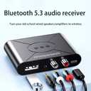 Bluetooth 5.3 Audio Receiver, Wireless Audio Receiver RCA Adapter for Stereo, USB Flash Drive/NFC One Key Connect/Car Speakers/Wireless Headphones Receiving Mode for Bluetooth Devices