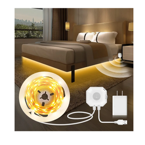 MATICOD Motion Sensor Light Indoor Under Bed Lights Under Cabinet Lights, Motion Activated Led Light Strip for Bedroom,Warm White LED Closet Light Motion Sensored Under Cabinet Lighting NO APP