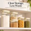 12-Pack Square Glass Pantry Storage Containers with Glass Lids, 25oz x 3 + 40oz x 6 + 53oz x 3