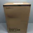 QUALIAZERO 13 GAL/50L, RECTANGLE SHAPE, STAINLESS STEEL STEP-ON CAN, WITH SOFT CLOSE LID, BRUSH FINISH
