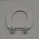 Mayfair by Bemis Elongated Soft White Never Loosens Removes for Cleaning 14x16 in