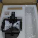 Knurled Brass Bathroom Wall Sconce - Luxury Modern Dimmable Sconces with Bulbs - Black Glass Vanity Light Fixtures - Up and Down Mount Indoor Lighting for Mirror Bedroom Living Room Staircase