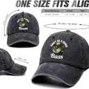 Don't Be A Dumb Bass Funny Retro Washed Cotton Baseball Cap, Adjustable Lightweight and Breathable Unisex Sun Hat Outdoor Accessories, Gifts for Fishing Lover Dad Grandpa Friend Husband Fisherman