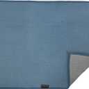 Frigidaire Grant Polyester Dish Drying Mat,Kitchen Counter, Machine Washable,Polyurethane Interior, 18in W x 24in L-Denim