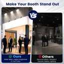 3PCS Trade Show Booth Lights, 2000LM 6500K Connectable Exhibit Arm Lighting