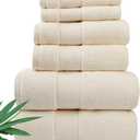 ALUSA Home 6pcs Towel Set ( Cream )