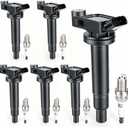 APremium Set of 6 Ignition Coil Pack and Iridium Spark Plugs Compatible with Toyota Camry 20022006, Highlander, Sienna & Lexus RX300 ES300 RX330 ES330, 3.0L 3.3L