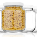 kitchentoolz 6 Pack of Half Gallon Mason Jars  Wide Mouth with Airtight Lid  Safe Container for Fermenting, Pickling, and Storing