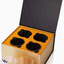 KANARS Old Fashioned Whiskey Glasses with Luxury Box - 10 Oz Rocks Barware For Scotch, Bourbon, Liquor and Cocktail Drinks - Set of 4 - Men Gift