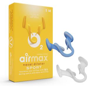 Air Max Unisex Sport Nasal Dilators Trial Pack - Easy, Safe, and Comfortable Breathing Aid - Improves Airflow - Blue, Small,