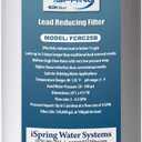 iSpring FCRC25B High Capacity 20 x 4.5 Water Filter Replacement Cartridge Lead Reducing, White, 1 Count (Pack of 1)