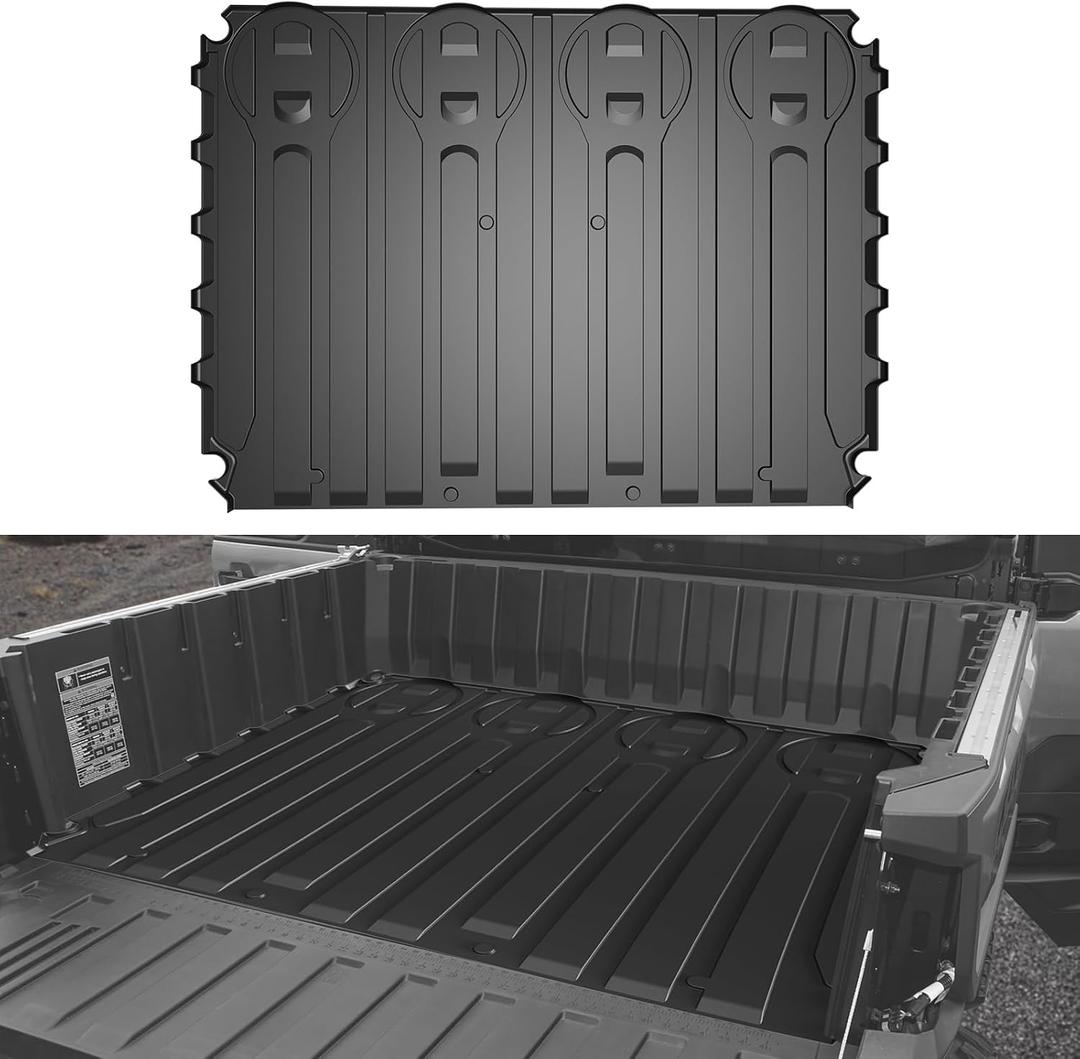 Rear Bed Mat Liner for 2024 Polaris Ranger XD 1500, TPE Rear Cargo Bed Mat All Weather Protector Slush Liner for Polaris Ranger Crew/XD 1500 2024 2025 Accessories, Replace# 2889106