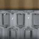 Square Wine Glasses Set of 12,10oz Large Champagne Flute, Square Unique White & Red Wine Goblets, Dishwasher-safe Clear (12)